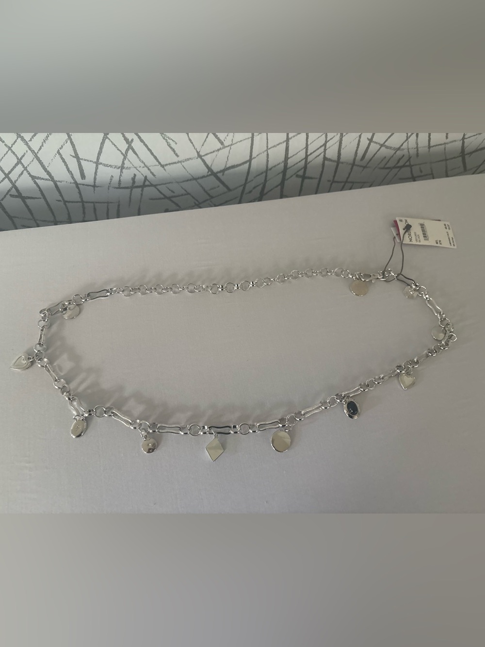 Vince Camuto Silver Charm Link Necklace